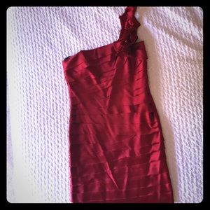 Beautiful red satin dress